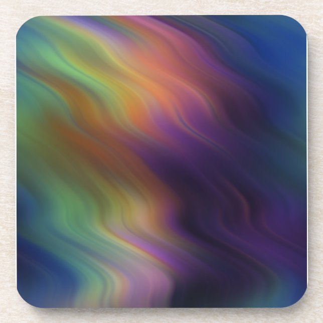 Colorful Vibrations Drink Coaster (Front)