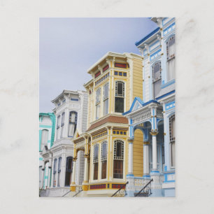 colorful Victorian home in Mission District Postcard