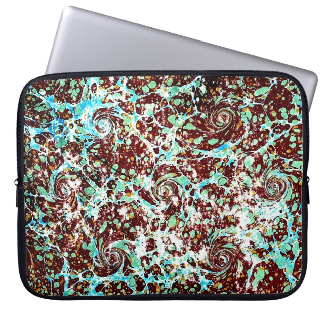 Colorful Victorian Marbled Paper Cover (Front)