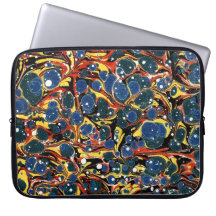 Colorful Victorian Marbled Paper Cover