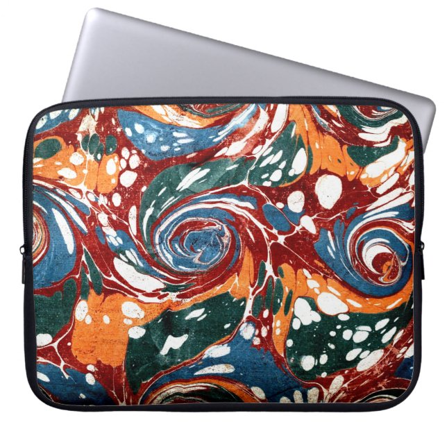Colorful Victorian Marbled Paper Cover (Front)