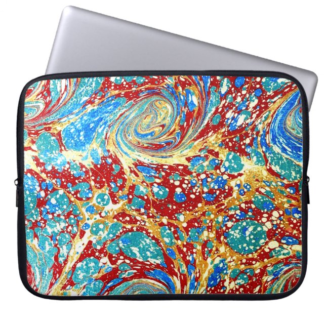 Colorful Victorian Marbled Paper Cover (Front)