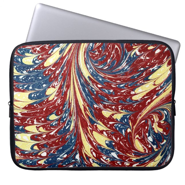 Colorful Victorian Marbled Paper Cover (Front)