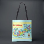 Colorful Vintage Bermuda Map Tote<br><div class="desc">Colorful vintage map of the island - Bermuda repurposed!</div>