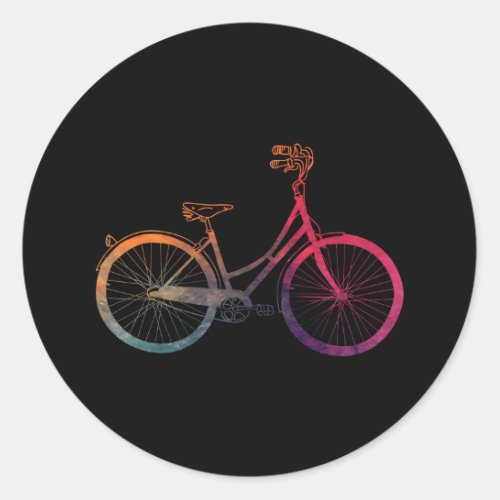 Colorful Vintage Bicycle Sticker