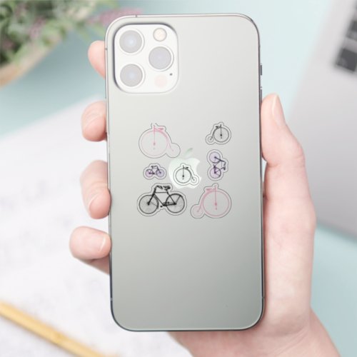 Colorful Vintage Bike Stickers for IPhone