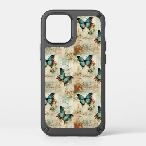 Colorful Vintage Butterflies and Flowers 12 Speck iPhone 12 Mini Case