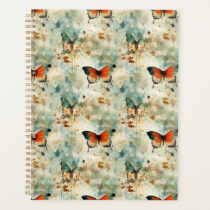 Colorful Vintage Butterflies and Flowers (4) Planner
