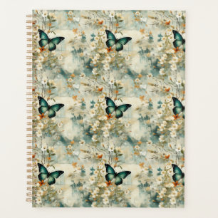 Colorful Vintage Butterflies and Flowers (6) Planner