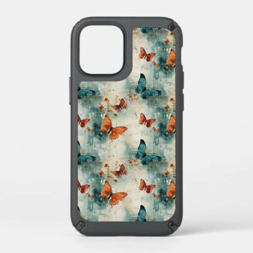 Colorful Vintage Butterflies and Flowers 9 Speck iPhone 12 Mini Case