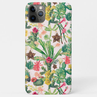 Colorful Vintage Cactus Collection iPhone 11 Pro Max Case