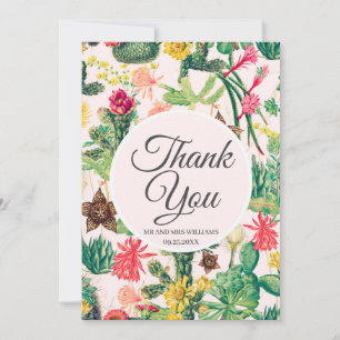 Colorful Vintage Cactus Collection Invitation