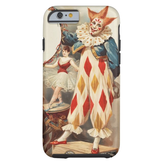 Colorful Vintage Circus Clown Case-Mate iPhone Case (Back)