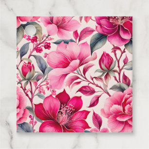 Colorful Vintage Fabric Art Gift Tags