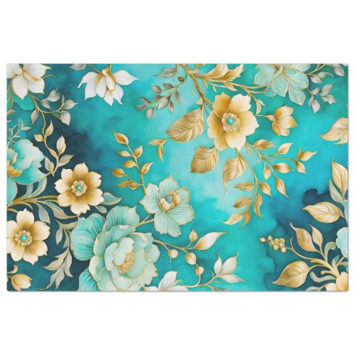 Colorful Vintage Fabric Art Tissue Paper