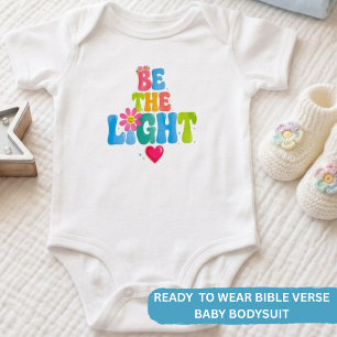 Colorful Vintage Faith • Bible Verse Baby Bodysuit