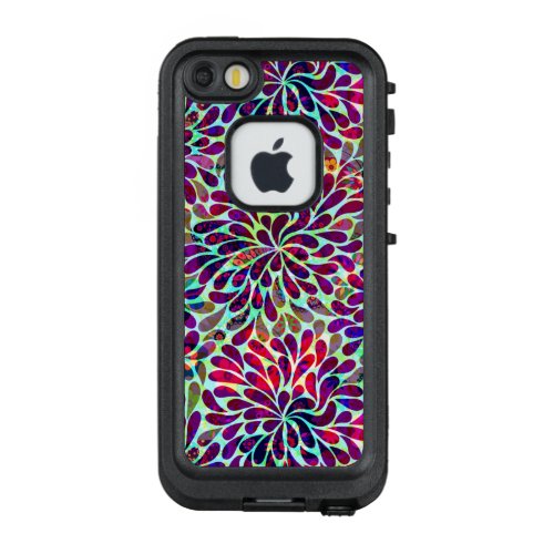 Colorful Vintage  Floral Damask LifeProof FRĒ iPhone SE55s Case