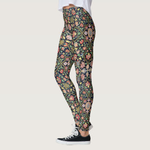 Colorful Vintage Floral Indian Mandala Pattern Leggings