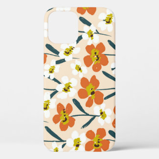 Colorful, vintage floral pattern. iPhone 12 case