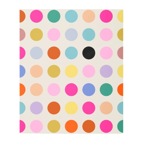 Colorful Vintage Geometric Dots Metal Print