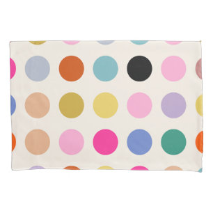 Colorful Vintage Geometric Dots Pillow Case
