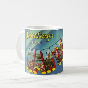 Colorful Vintage Hartford Connecticut Mug