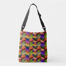 Colorful Vintage Inspired Pattern Crossbody Bag