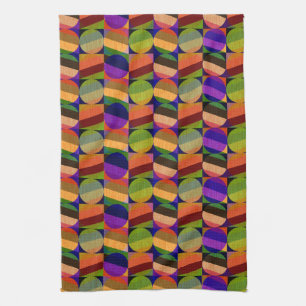 Colorful Vintage Inspired Pattern Kitchen Towel