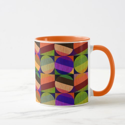 Colorful Vintage Inspired Pattern Mug