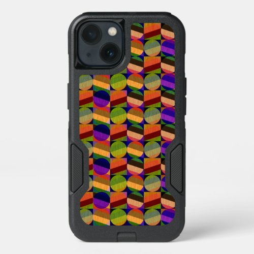 Colorful Vintage Inspired Pattern iPhone 13 Case