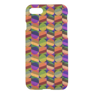 Colorful Vintage Inspired Pattern iPhone SE/8/7 Case