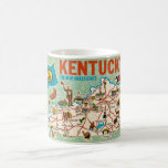 Colorful Vintage Kentucky Map Mug<br><div class="desc">Charming old illustrated postcard map of the state of Kentucky.</div>
