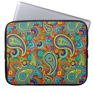 Colorful Vintage Orante Paisley Laptop Sleeve