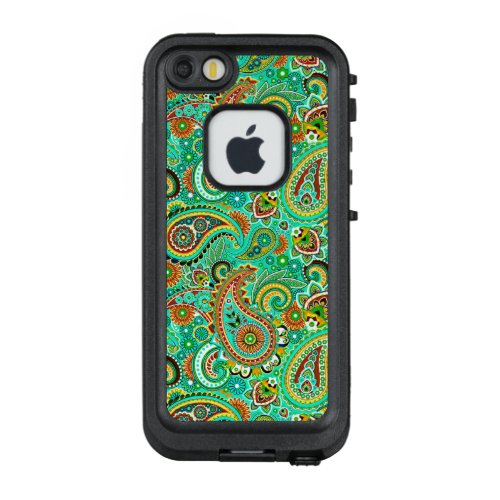 Colorful Vintage Paisley Pattern LifeProof FRĒ iPhone SE55s Case