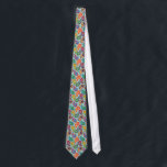 Colorful Vintage Paisley Soft Blue Background Tie<br><div class="desc">Cool elegant colorful vintage paisley over pastel blue background</div>