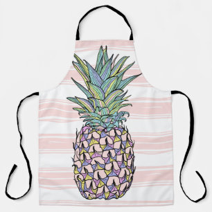 Colorful vintage pineapple apron