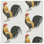 Colorful Vintage Rooster Fabric