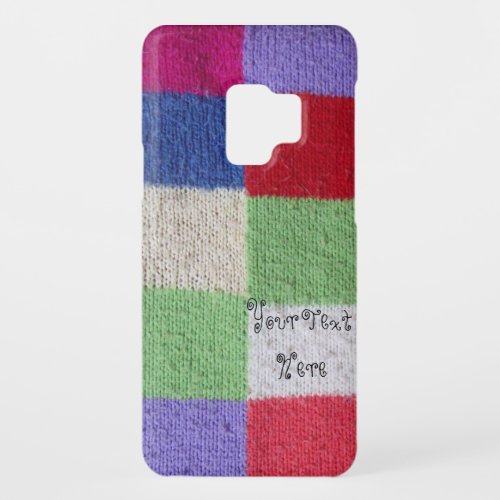 colorful vintage style knitted patchwork pattern Case_Mate samsung galaxy s9 case