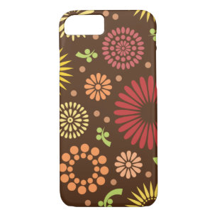 Colorful vintage sunflowers iPhone 8/7 case
