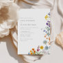 Colorful Vintage Wildflower Wedding  Invitation