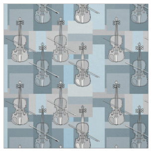 Colorful Violin Blocks Fabric