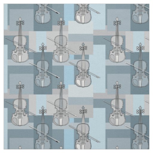 Colorful Violin Blocks Fabric