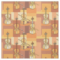 Colorful Violin Blocks Fabric