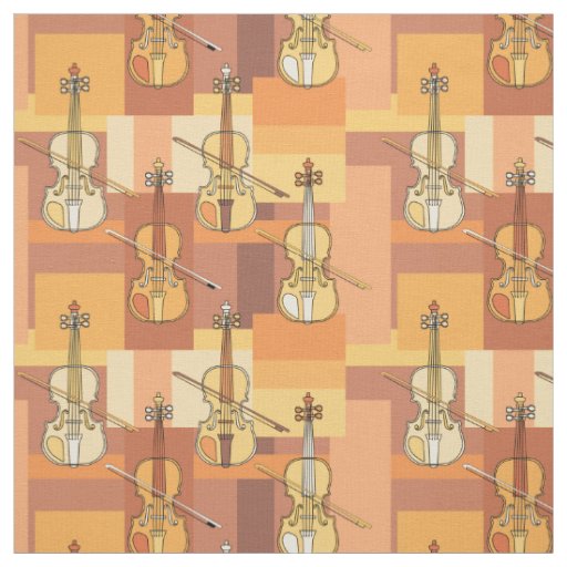 Colorful Violin Blocks Fabric