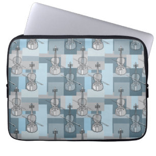 Colorful Violin Blocks Laptop Sleeve