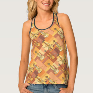 Colorful Violin Blocks Tank Top