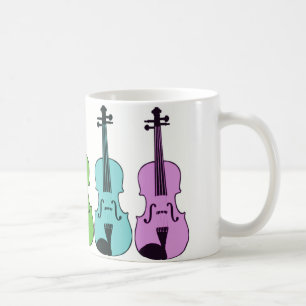 Colorful Violin Coffee Mug