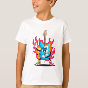Colorful Violin Kids T-Shirt Design – Fun Musical