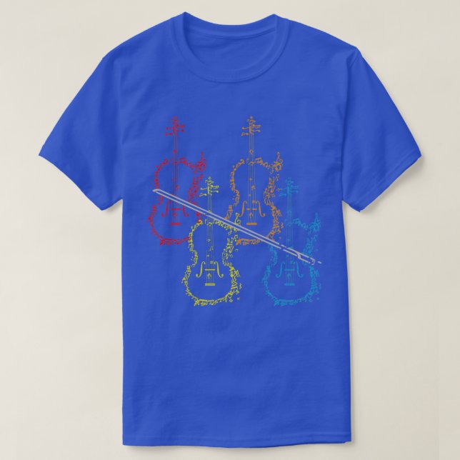 Colorful violin T-Shirt (Design Front)