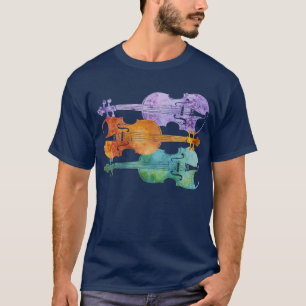 Colorful Violin Trio T-Shirt